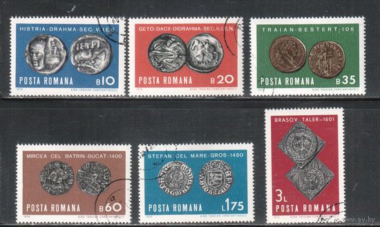 Румыния-1970, (Мих.2850-2855) гаш.  ,   Монеты (полная серия)