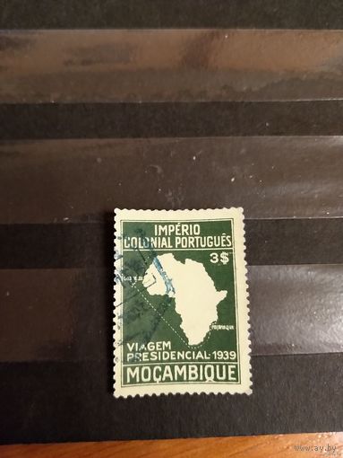 1939 Португальская колония Мозамбик контуры Африки (4-7)