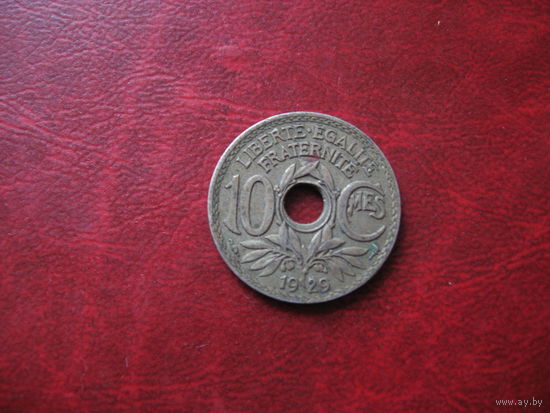 10 сантимов 1929 год Франция
