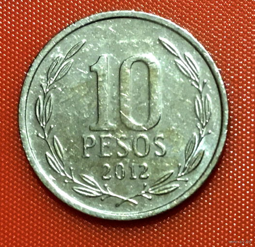 102-18 Чили, 10 песо 2012 г.