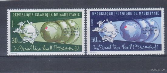 [1084] Мавритания 1974. 100-летие Всемирного Почтового Союза. СЕРИЯ MH. Кат.7 е.