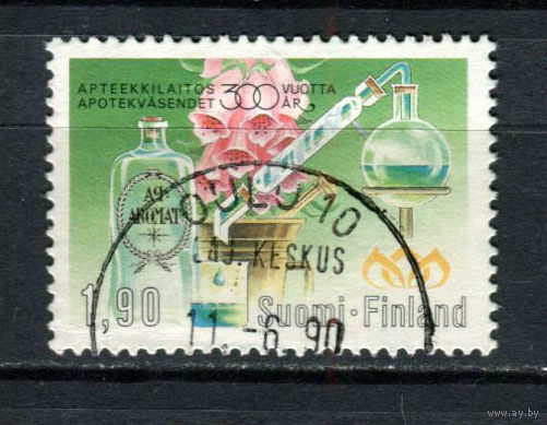 Финляндия - 1989 - Аптеки - [Mi. 1086] - полная серия - 1 марка. Гашеная.  (Лот 136BF)