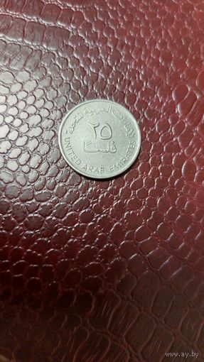 Монета 25 филсов 1989г. ОАЭ. Хорошая!
