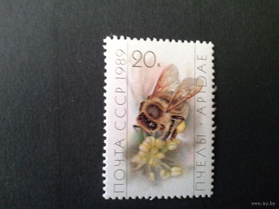 СССР 1989 пчёлы 20 к