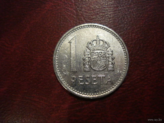 1 песета 1987 год Испания