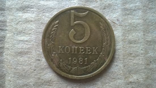 СССР 5 копеек, 1981г. (D-85)