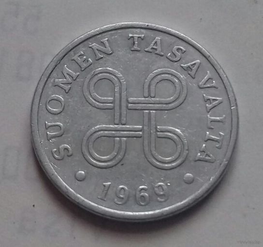 1 пенни, Финляндия 1969 г.