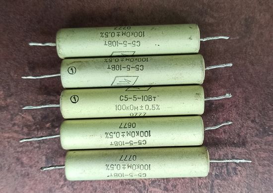 Резисторы С5-5-10вт 100кОм