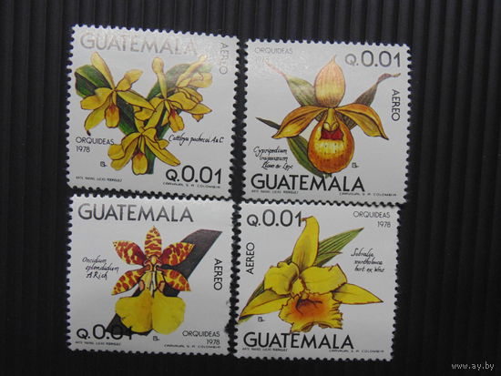 Гватемала 1978 г. Цветы.