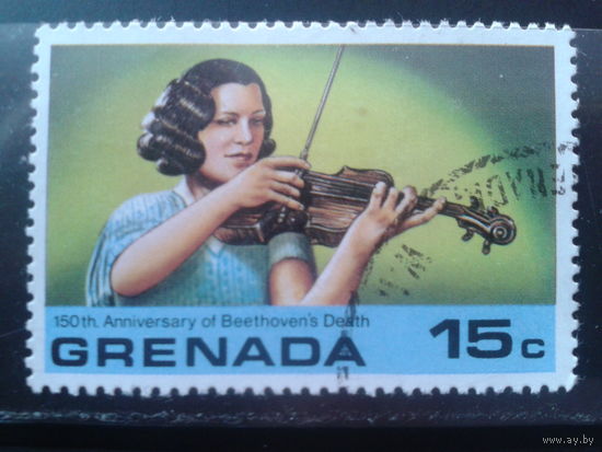 Гренада 1978 Скрипачка, исполняет Бетховена