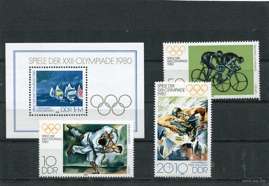 ГДР. Летние олимпийские игры 1980
