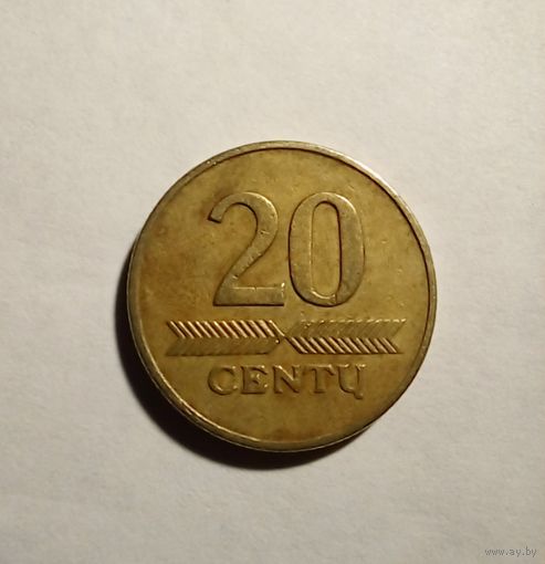 Литва 20 центов 1998 г