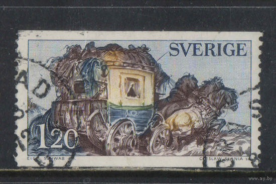 Швеция 1971 Дилижанс Картина Эйгила Шваба #716