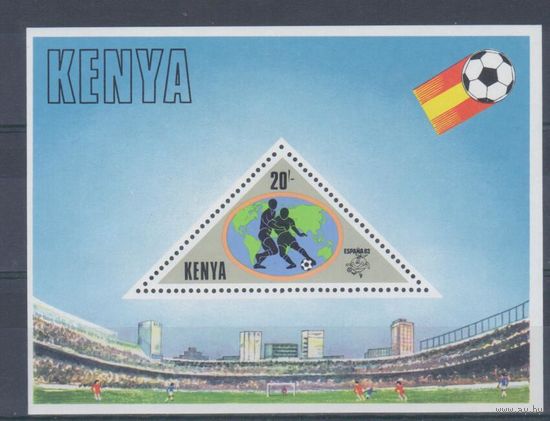 [1611] Кения 1982. Спорт.Футбол. БЛОК.