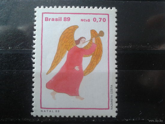 Бразилия 1989 Рождество, ангел**