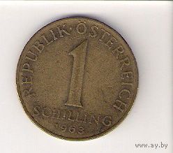 Австрия, 1 shilling, 1963г