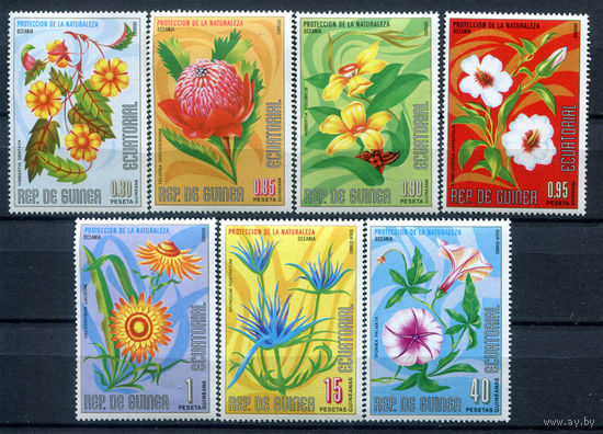 Экваториальная Гвинея - 1976г. - Цветы Австралии и Океании - полная серия, MNH [Mi 920-926] - 7 марок