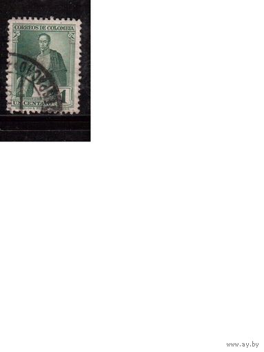 Колумбия-1937  (Мих.375) ,  гаш. , Стандарт, Симон Боливар(1)