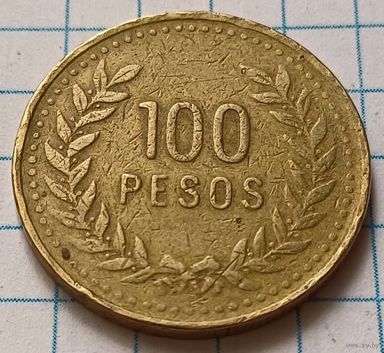 Колумбия 100 песо, 1993     ( 2-8-3 )