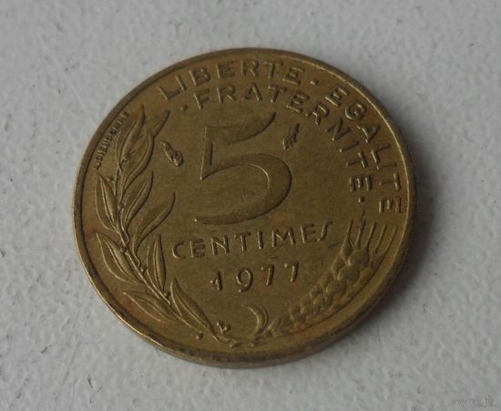 5 сантим Франция 1977 г.в.