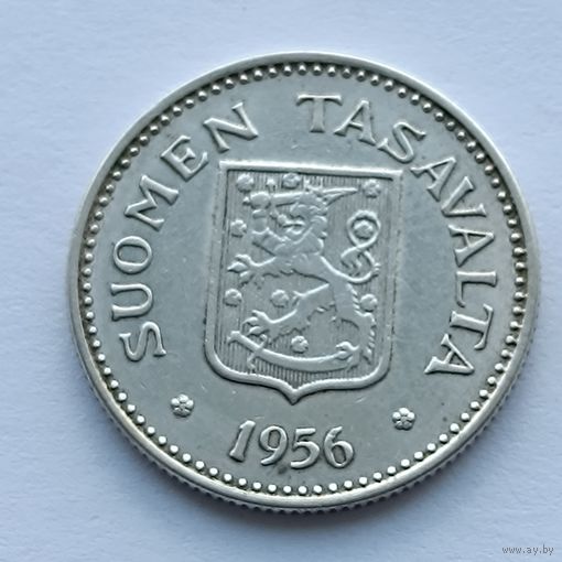 200 марок Финляндия 1956 года. Серебро 500. Монета не чищена. 33