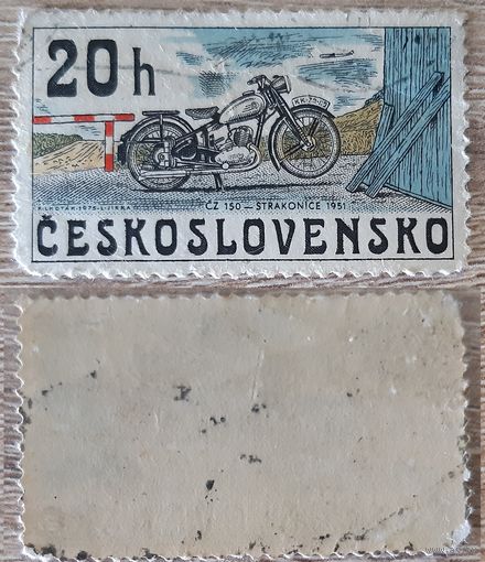 Чехословакия 1975 Мотоциклы. ЧЗ 150, Страконице 1951.