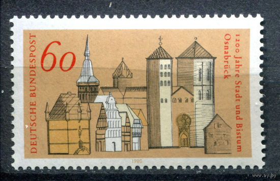 Германия (ФРГ) - 1980г. - 1200 лет городу Оснабрюк - полная серия, MNH [Mi 1035] - 1 марка