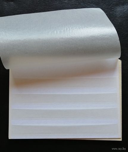 Лист для хранения марок. 4 полосы. С защитной пленкой(пергамент) 14,5 х 20 см