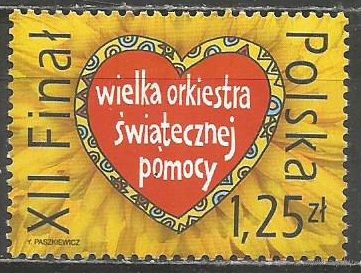 Польша. Финал Великого оркестра праздничной помощи. 2004г Mi#4092.