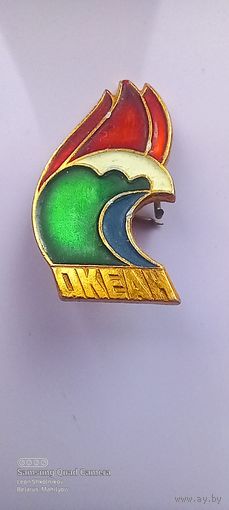 Значок всесоюзный пионерский лагерь ЦК ВЛКСМ "Океан" 1985 год. ПРОДАЮ.