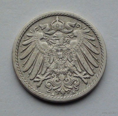 Германия - Германская империя 5 пфеннигов. 1909. A