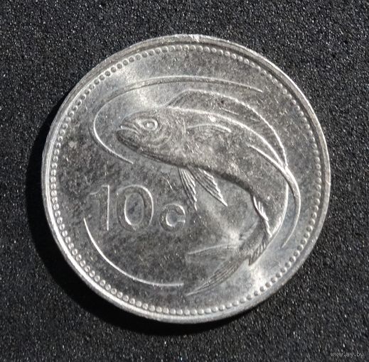 Мальта 10 центов, 1986г. KM#76