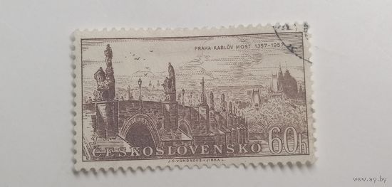 Чехословакия 1957. Города и памятники