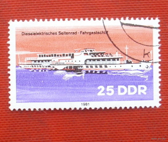 ГДР. Водный транспорт. ( 1 марка ) 1981 года. 2-4.
