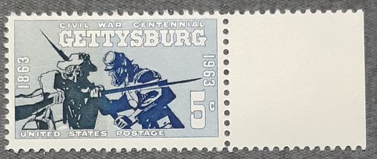1963 год - 100-летие гражданской войны - битва при Геттисберге  США