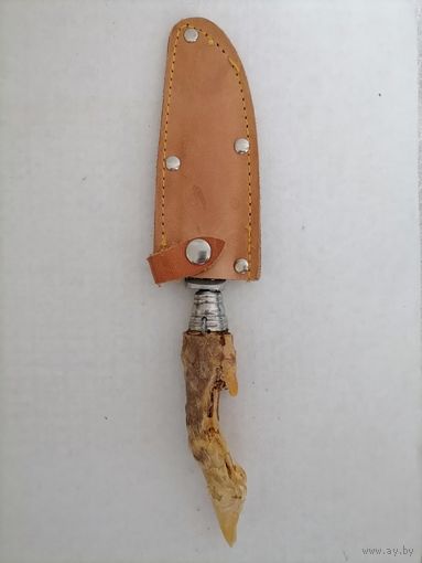 Нож сувенирный козья ножка в чехле ГДР