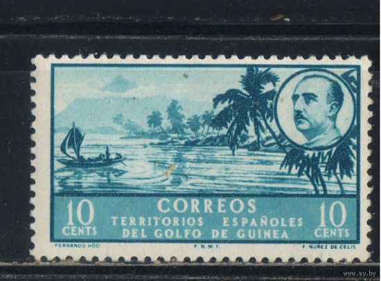 Испания Колонии Гвинейского залива 1949 Ф.Франко Виды Стандарт #244**