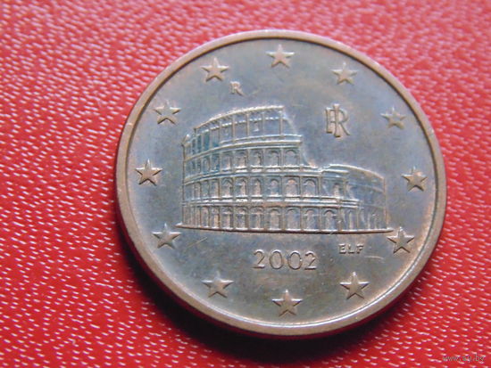 Италия  5 евроцентов   2002 г.