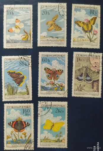 Чехословакия 1961 Бабочки (нет марки 30h)