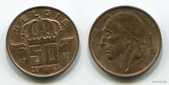 Бельгия. 50 сантимов (1993, BELGIE, aUNC)