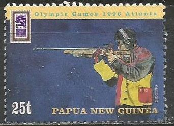 Папуа Новая Гвинея. Олимпиада Атланта'96. Стрельба. 1996г. Mi#777.