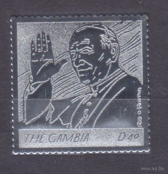 2005 Гамбия 5556 серебро Папа Иоанн Павел II с поднятой рукой 6,00 евро