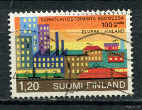Финляндия - 1982 - Электростанции в Финляндии - [Mi. 897] - полная серия - 1 марка. Гашеная.  (Лот 172BA)