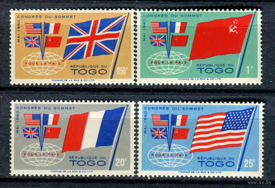 Того - 1960г. - Флаги. Конференция в Париже - полная серия, MNH [Mi 294-297] - 4 марки