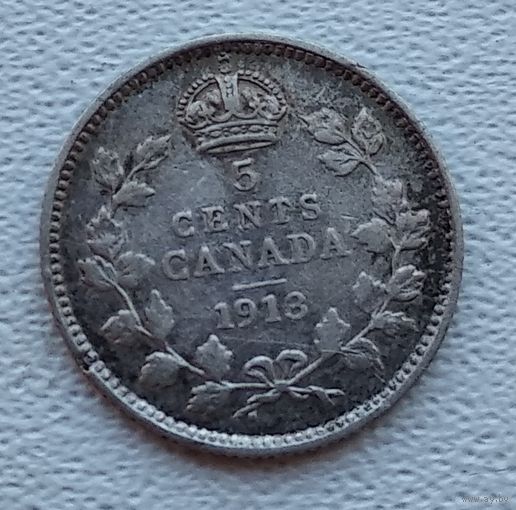 Канада 5 центов, 1913  7-6-44