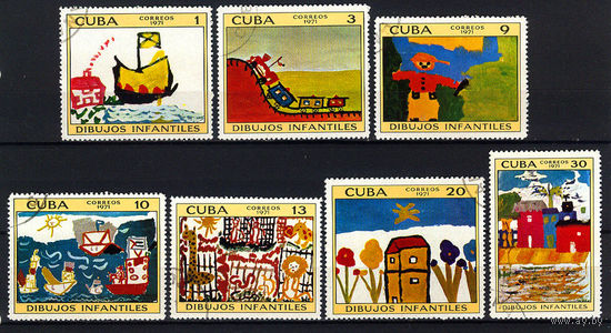 1971 Куба. Детские рисунки