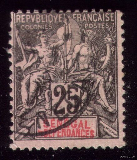 1 марка 1892 год Сенегал 15
