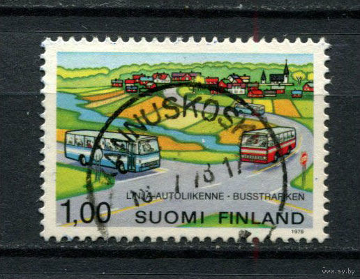 Финляндия - 1978 - Автобусная служба - [Mi. 827] - полная серия - 1 марка. Гашеная.  (Лот 169AX)