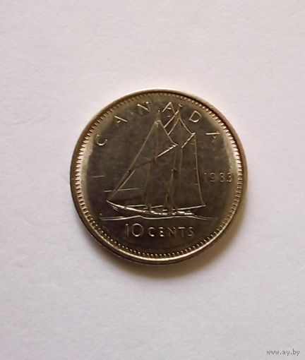 Канада 10 центов 1983 г