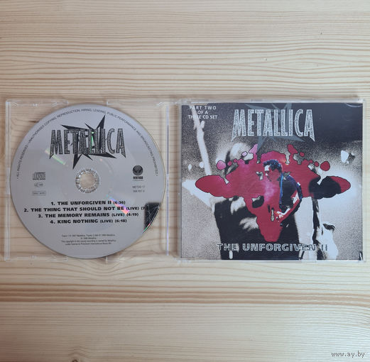 Metallica - The Unforgiven II (CD, UK & Europe, 1998, лицензия) Part 2 of a 3 CD set